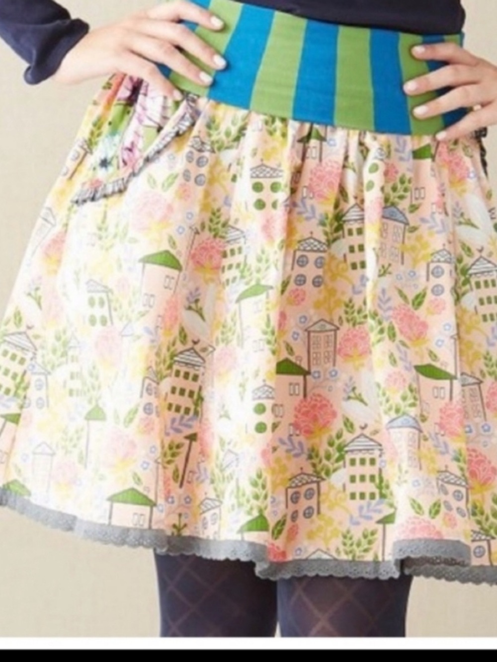 Matilda Jane Skirt Wonderful Parade Homeward Bound Size XS